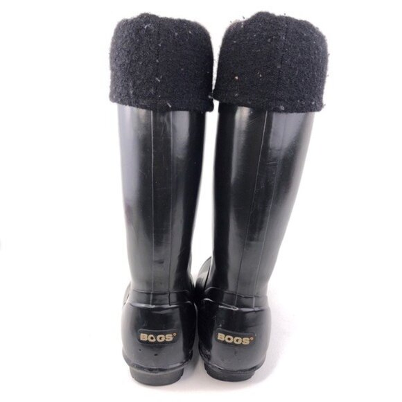 Bogs Alex Solids Black Rubber Rain Boots 7 - Picture 7 of 14